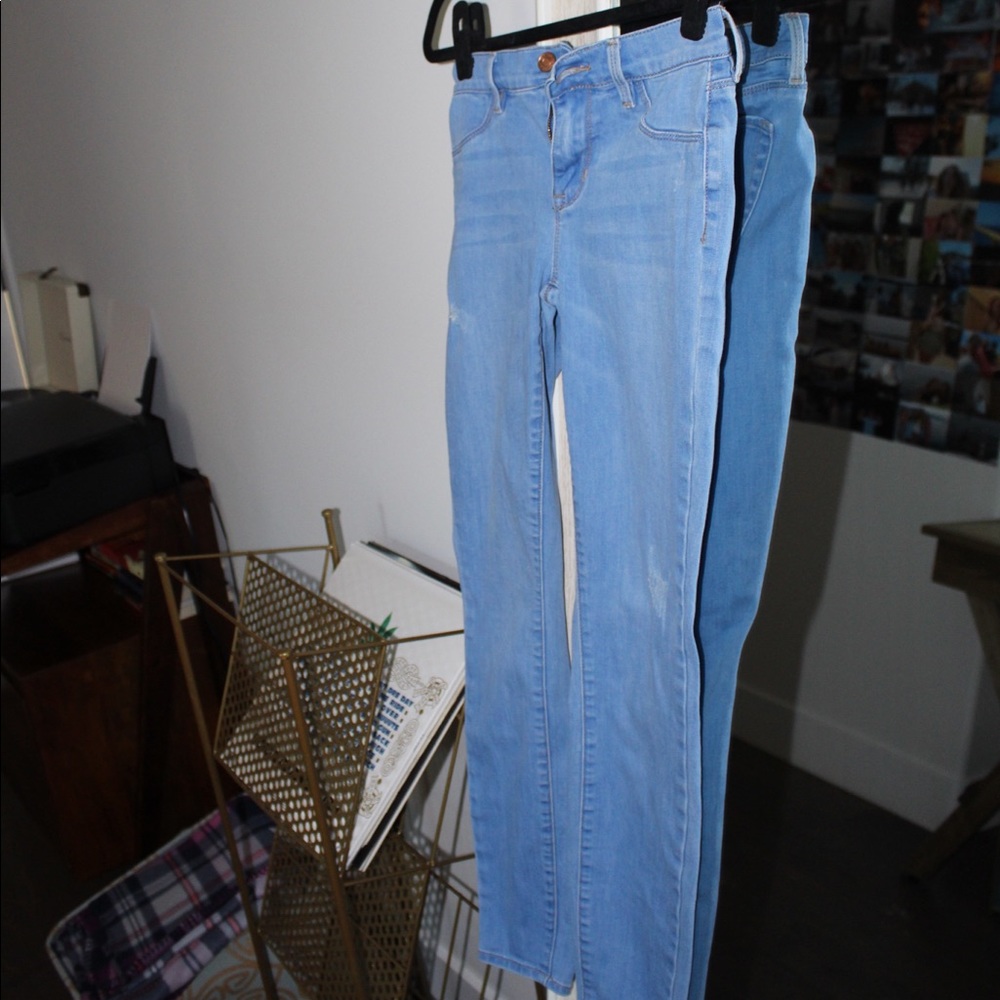 Lightly Washed Denim Jeans